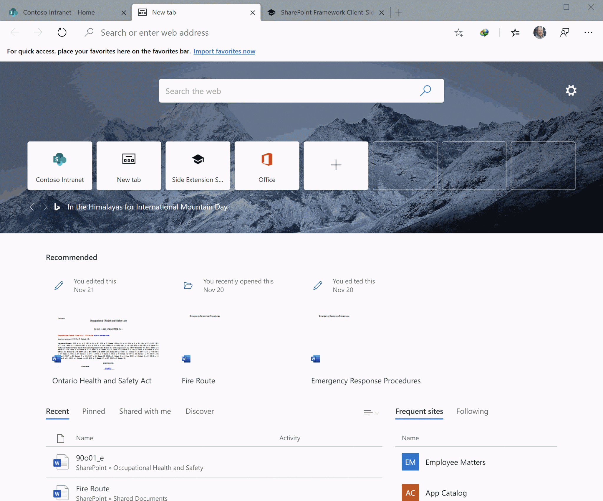Working as multiple Office 365 users using user profiles in Edge Chromium